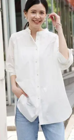 【新品】VIRINA スージーシャツ　白 本日デビュー！！ スージーシャツが登場します！ | 青木愛オフィシャル