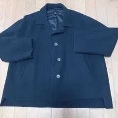 UNIQLO +J ウールブレンド ステンカラーコート ブラック L