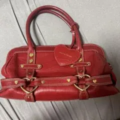 Samantha Thavasa クロコ型押し ハートモチーフ ハンドバッグのサムネイル