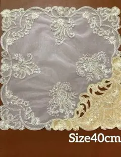 アンティーク アイレット刺繍リネン クルーニーレース ル・ピュイ 花型ドイリー アンティーク アイレット刺繍リネン クルーニーレース ル