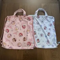 ディズニープリンセス　アナと雪の女王 ナップザック2点セット