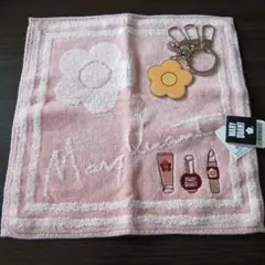 MARY QUANT ハンカチとキーホルダーセット ハンカチ新品