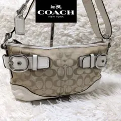 COACH コーチ 3WAYトート ショルダー バッグ シグネチャー×レザー