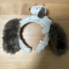 【美品】ユニバ / USJ / スヌーピー カチューシャ / ブラウン