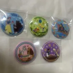ディズニー 刺繍缶バッジ 5点セット