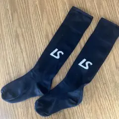 LUZ e SOMBRA＊サッカーストッキング22-24ブラック×ホワイト