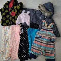 SALEベビー赤ちゃん秋服冬服まとめ売り70cm８点　男の子女の子