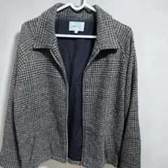 EMMA CLOTHES チェック柄 ジップアップ ブルゾン Mのサムネイル