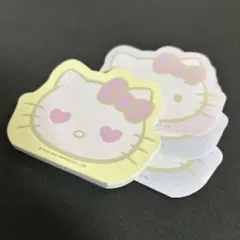 ハローキティ☆顔型　ダイカットメモ　サンリオ　平成レトロ　メモ帳　当時物　00s