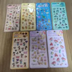 ディズニー ぷくぷくシール プー チップとデール ラプンツェル アリエル