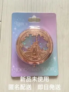 【新品未開封】コンパクトミラー　シンデレラ城　ディズニーリゾート　手鏡　オーロラ