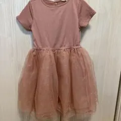 H&M 半袖ワンピース 122/128 ピンク