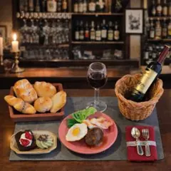 ミニチュア 昭和レトロなイタリアンバー ワンプレートセット ハンドメイド