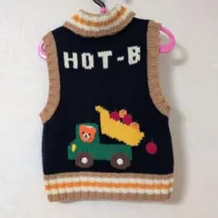 ミキハウス　ホットビスケッツ　ニット　ベスト