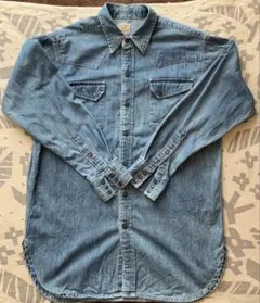 希少 LVC リーバイス 50s復刻 ショートホーン ウエスタンシャツ L 美品