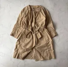 MACPHEE ノーカラーコート スプリングコート 38 ドロスト