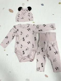 h&m ボディスーツとパンツ、帽子の3点セット　ミニー　デイジーのサムネイル