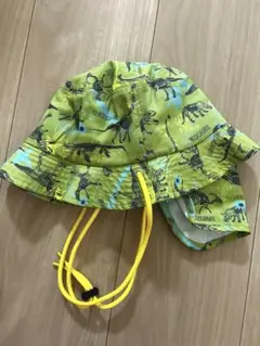 【新品未使用】KidsForet キッズフォーレ　日よけたれ付き総柄撥水ハットのサムネイル