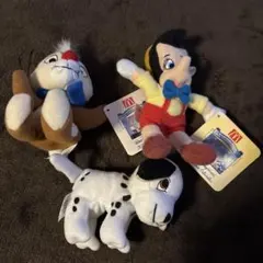 マクドナルド ディズニー ぬいぐるみ ミレニアム記念 3体セット レトロ 希少