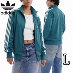 大人気⚡完売品adidasクラシックファイヤーバードトラックジャケット 青緑L