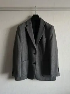 【UNIQLO C】24aw即完ツイードオーバーサイズジャケットMテーラード美品