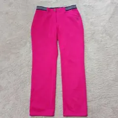 Munsingwear　レディース裏起毛ゴルフパンツ　ピンク　サイズ Ｌ