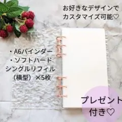 特典付き❤️A6 アクリルバインダー ソフトハードリフィル5枚 貯金