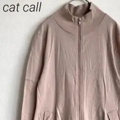 cat call ブルゾン モックネック ジップアップ 裾ファー リボン 大きめ
