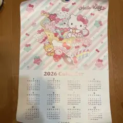フコク生命　ハローキティ 2026年 壁掛けカレンダー