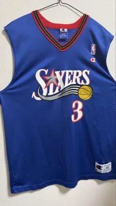 当時物 NBA 76ers アイバーソン ユニフォーム チャンピオン 44 L
