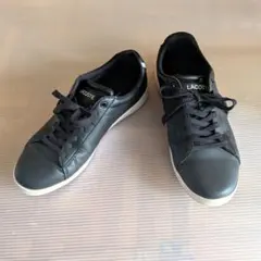 LACOSTE ブラックレザー スニーカー 26.5cm