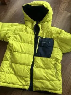 mont-bell リバーシブル　ダウンコート イエロー/ネイビー 150