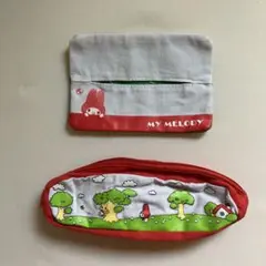 レトロ　マイメロディ ティッシュケース　ポーチ