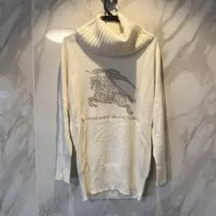 BURBERRY BLUE LABEL タートルネックニット　ホワイト　38