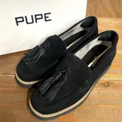 PUPE プーペ / タッセルローファー 厚底ローファー　38