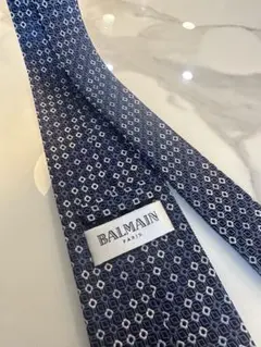 BALMAIN ネクタイ ネイビー 幾何学模様のサムネイル