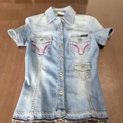 ドルチェ&ガッバーナ　ダメージ加工半袖シャツ(極美品)のサムネイル