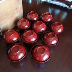 茶道具 輪島塗 花絵付 金蒔絵 菓子椀 吸物椀 十客 茶道具 輪島塗 花絵付 金蒔絵 菓子椀 吸物椀 十客 - メルカリ