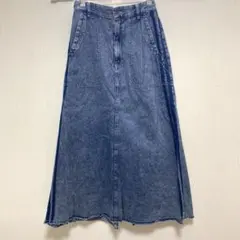ニコアンド　サイドラインデニムスカート