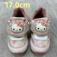 ハローキティ 光るスニーカー ピンク 17cm MOONSTAR キッズ 靴