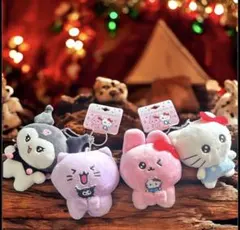 Sanrio♡チェゴジム×キティクロミマスコットキーリングセット新品