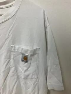 Carhartt ホワイト Tシャツ ポケット付き