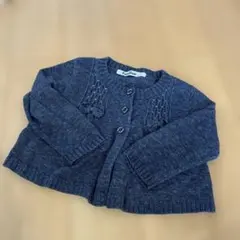 familiar ネイビー カーディガン 80 美品