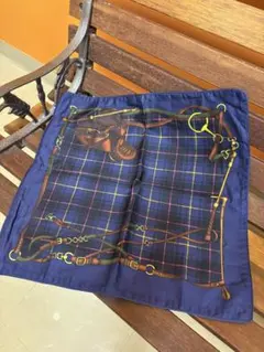 ②未使用 ラルフローレン スクリプト クッション カバー ネイビーイエロータグ付 ②未使用 ラルフローレン スクリプト クッション カバー ネイビー