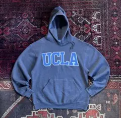 アメリカ製 UCLA ヘビーウェイト カレッジロゴ パーカー ダークグレー L