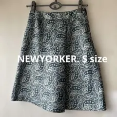 NEWYORKER ニューヨーカーペイズリー柄 フレアスカート 未使用に近いのサムネイル