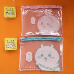ちいかわ ビニールポーチミニ 2個セット ちいかわ うさぎ 即購入可能！