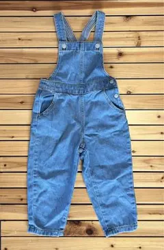 【最終値下】GU デニムサロペットパンツ 110cm ブルー