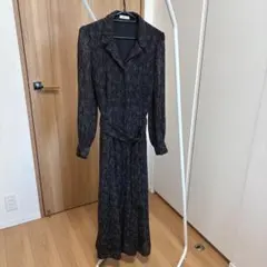 FRAY.ID フレイアイディー ドット柄プリーツロングワンピース