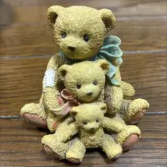 Cherished Teddies 3体のクマの置物